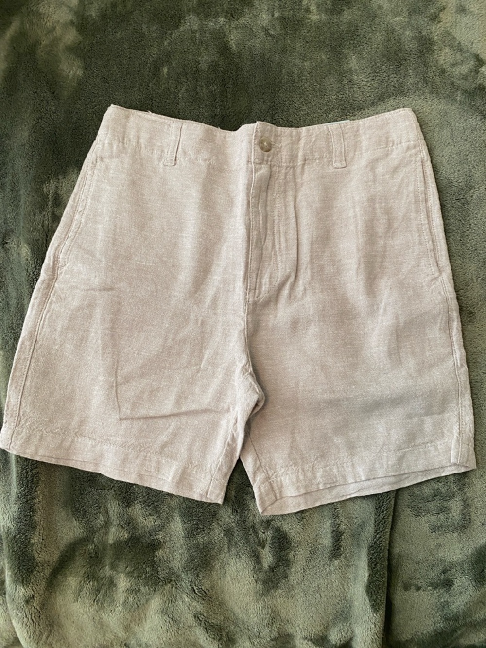 Class Club Light Taupe Linen-Blend Kids' Shorts
